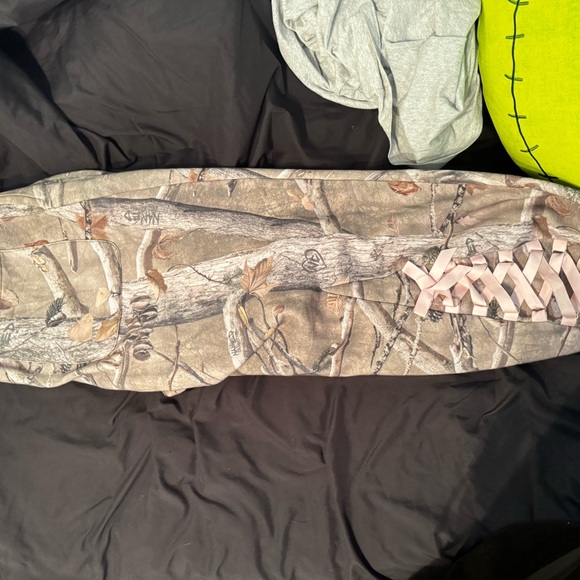 Gray and Pink Sweatpants Comfortable Joggers - Picture 3 of 5